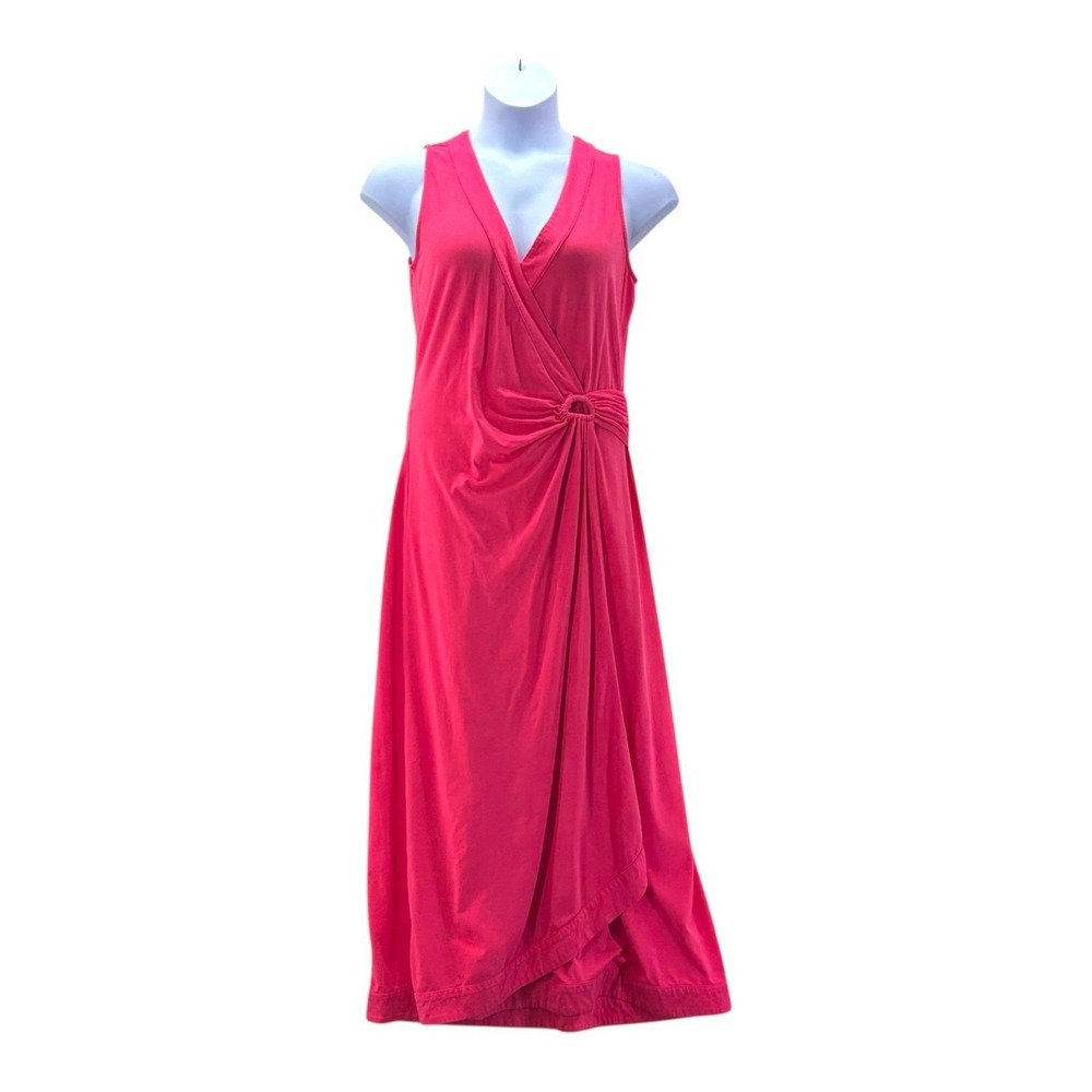 Lands‎ End Surplice Maxi Dress Pink MT
